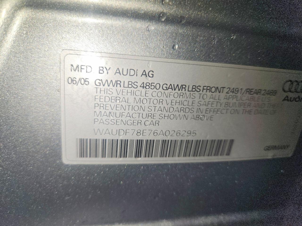 AUDI A4 2006 — 13