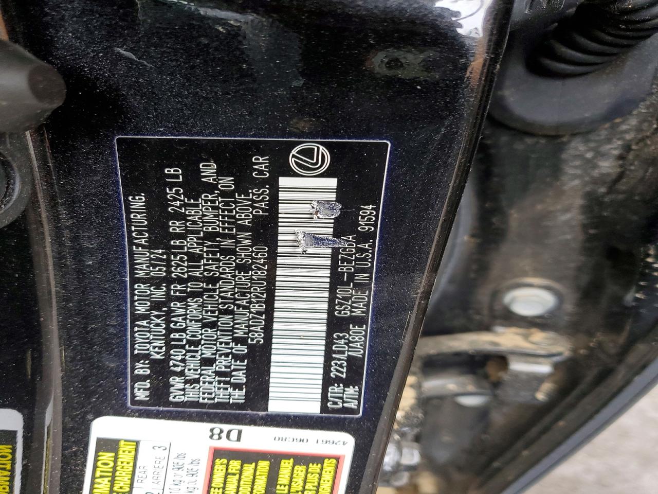 LEXUS ES 350 2024 — 13