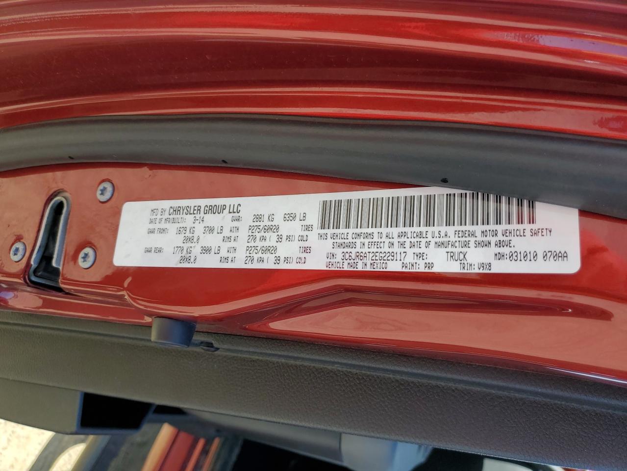 RAM 1500 2014 — 13
