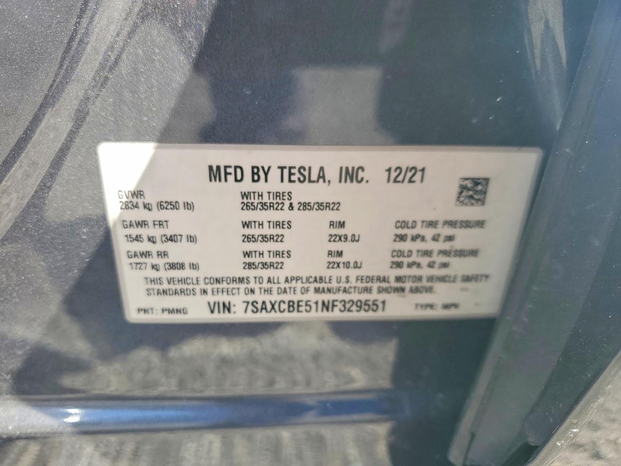 TESLA MODEL X 2022 — 15