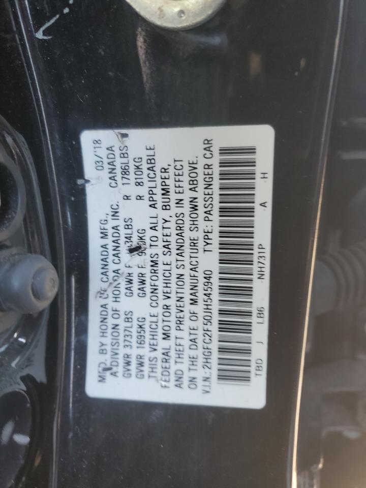 HONDA CIVIC 2018 — 13
