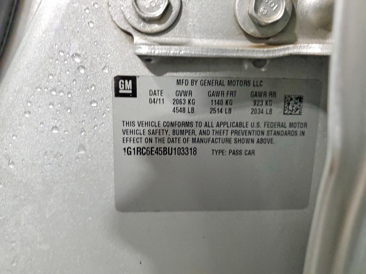 CHEVROLET VOLT 2011 — 13