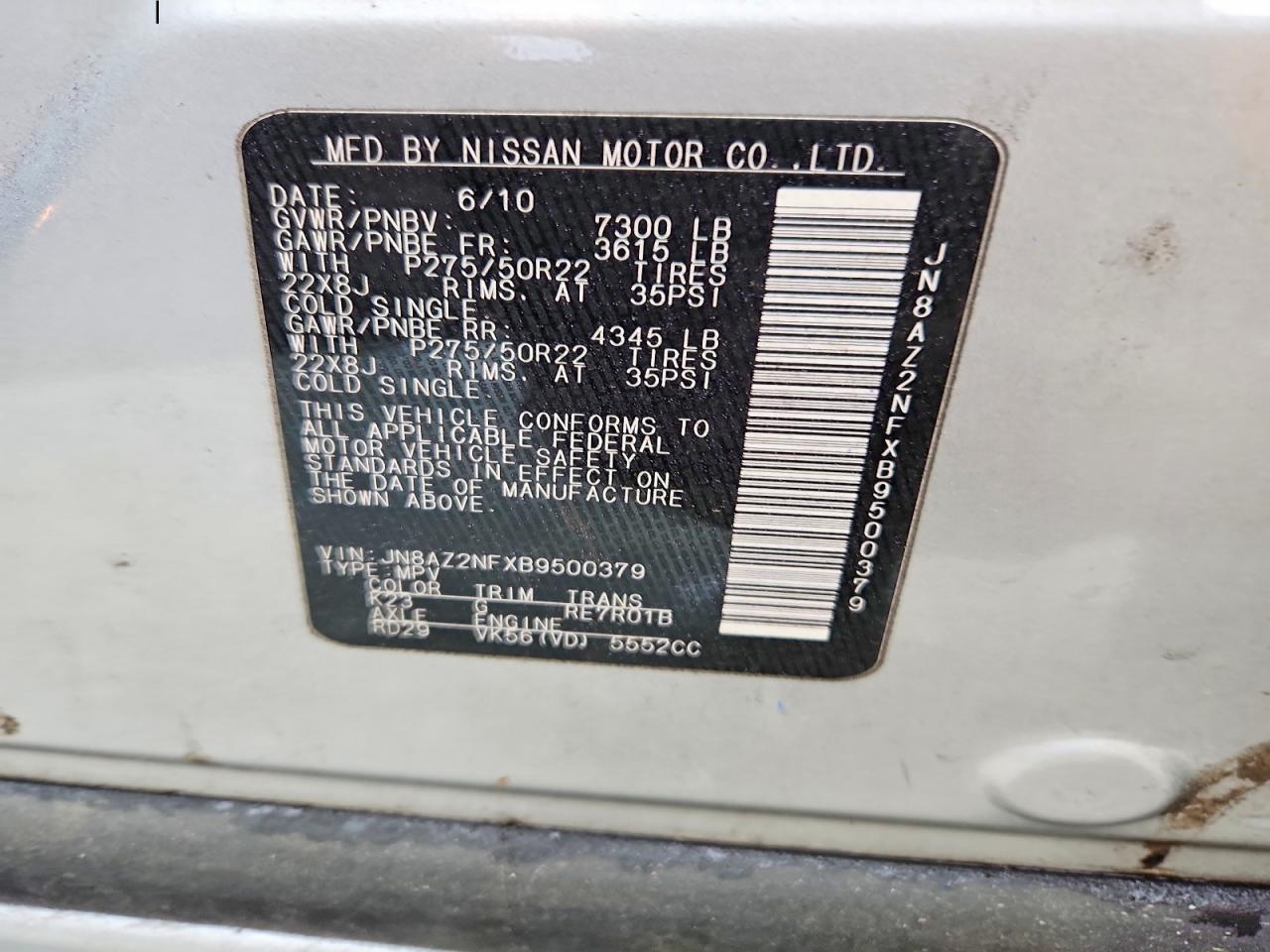 INFINITI QX56 2011 — 14