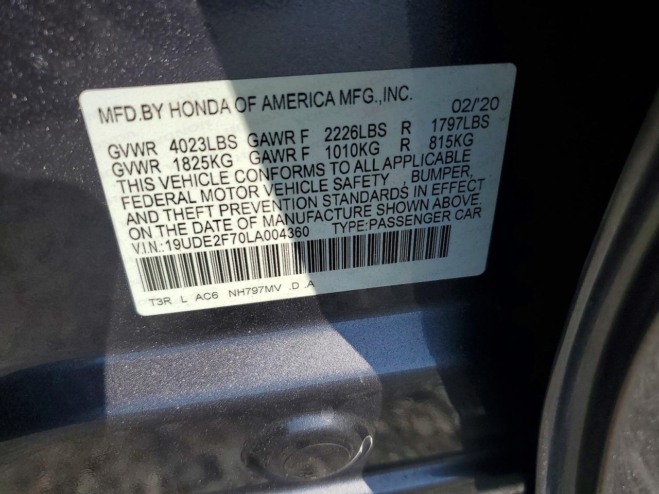 ACURA ILX 2020 — 13