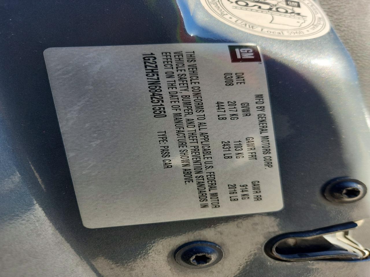 PONTIAC G6 2008 — 14