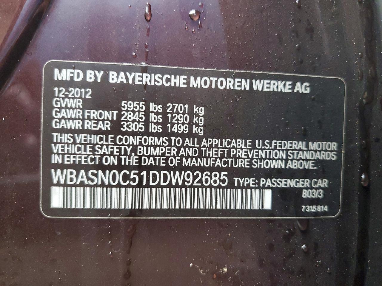 BMW 550 2013 — 13