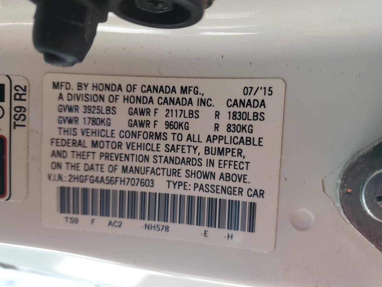 HONDA CIVIC 2015 — 13