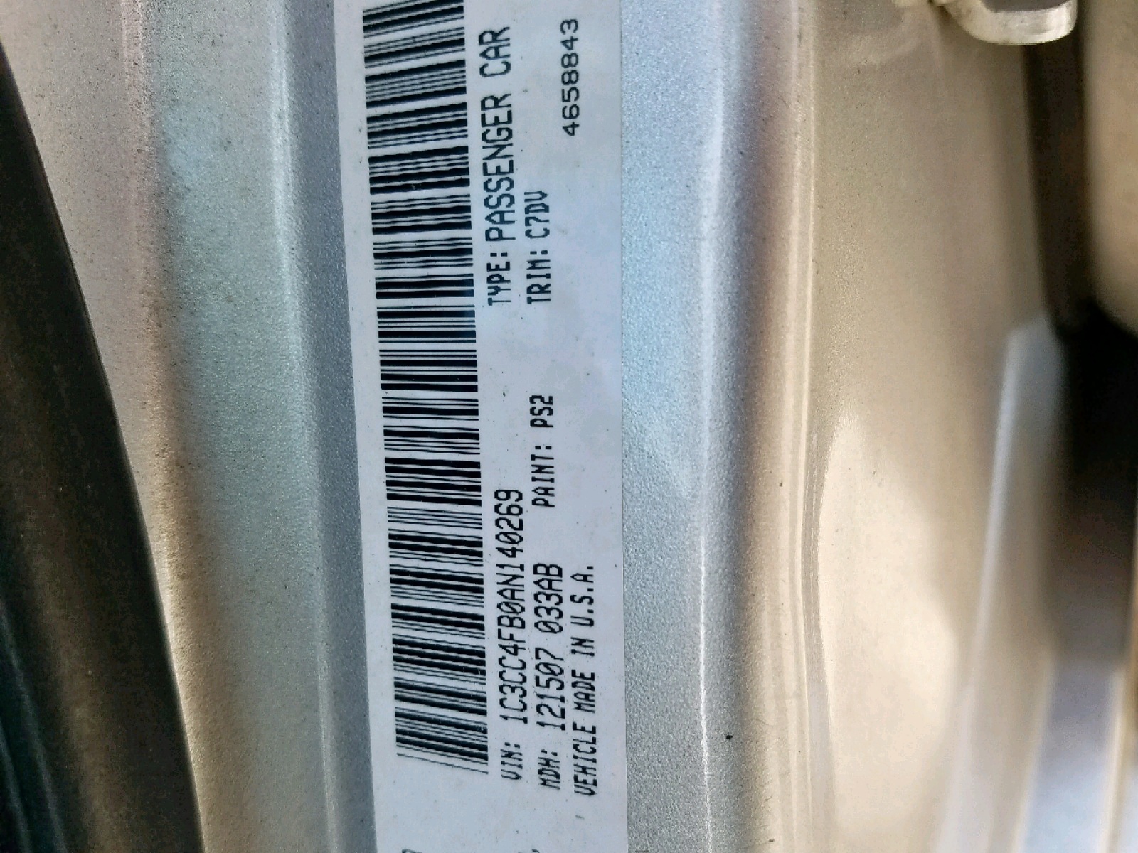 CHRYSLER SEBRING 2010 — 11