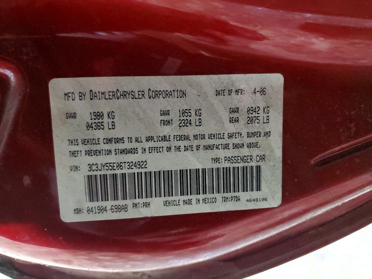 CHRYSLER PT CRUISER 2006 — 14