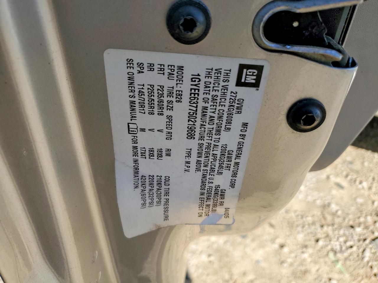 CADILLAC SRX 2005 — 14