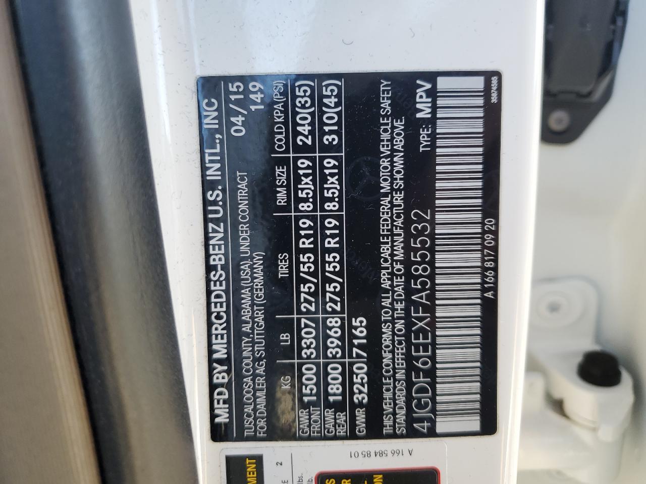 MERCEDES-BENZ GL 2015 — 14