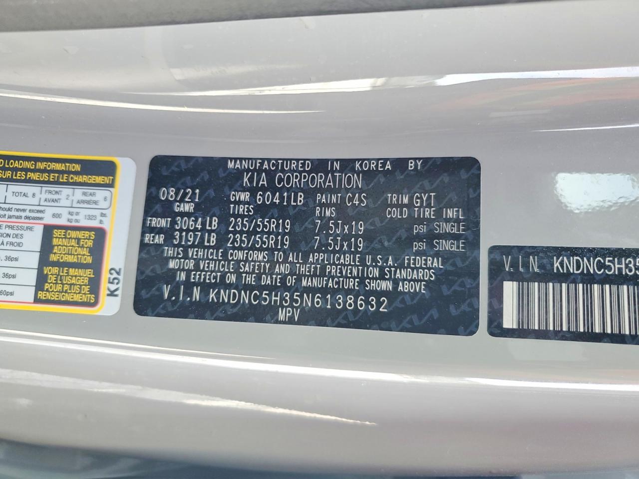 KIA CARNIVAL 2022 — 14