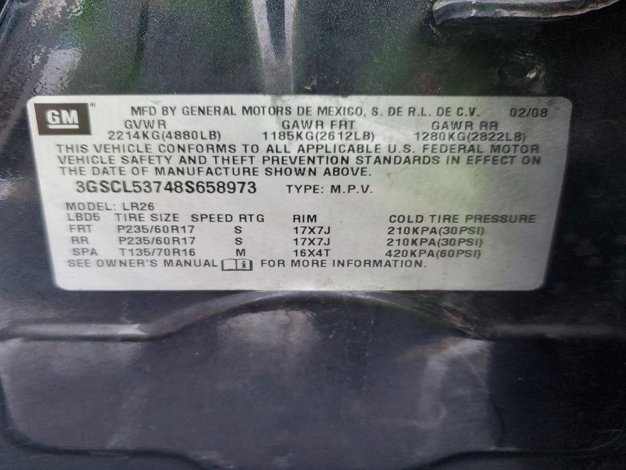 SATURN VUE 2008 — 14
