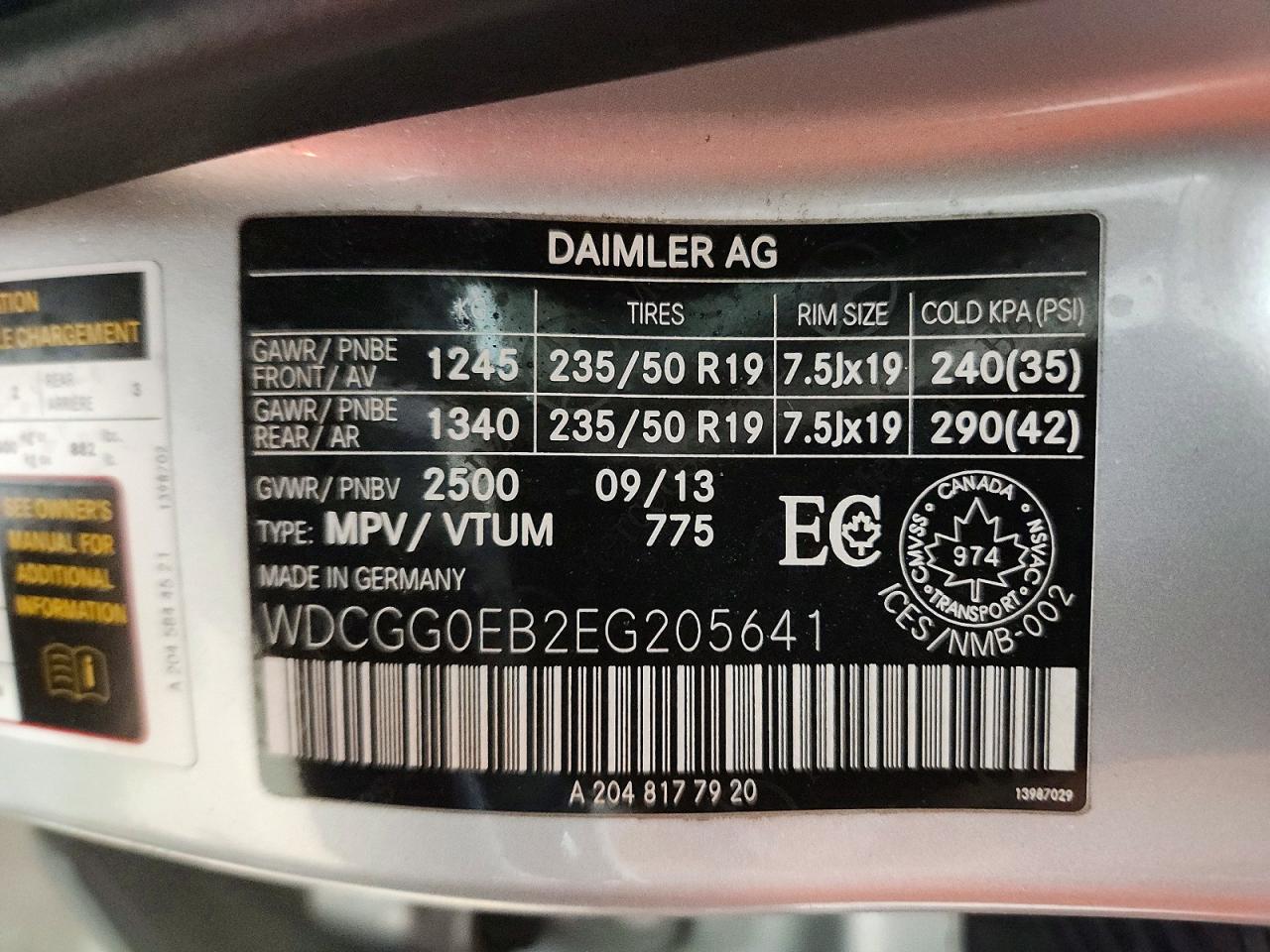 MERCEDES-BENZ GLK 2014 — 14