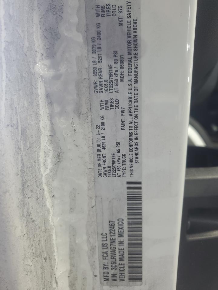 RAM PROMASTER 1500 2022 — 14