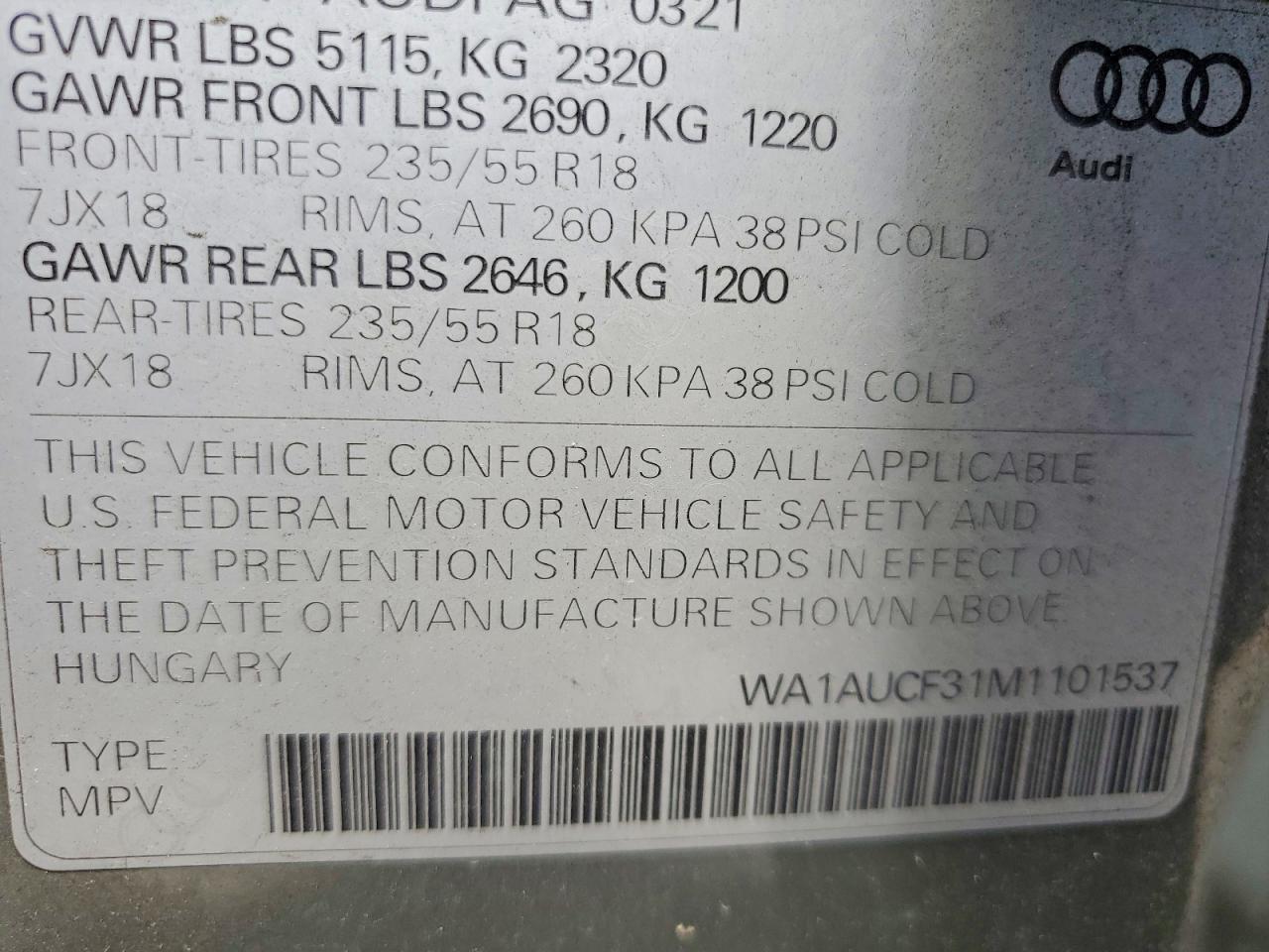 AUDI Q3 2021 — 14