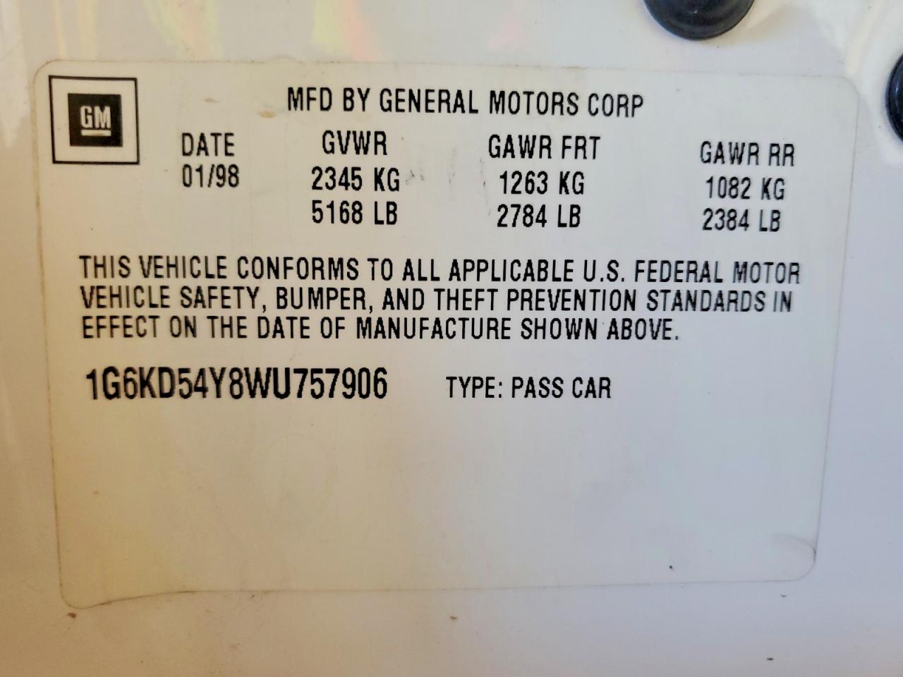 CADILLAC DEVILLE 1998 — 13
