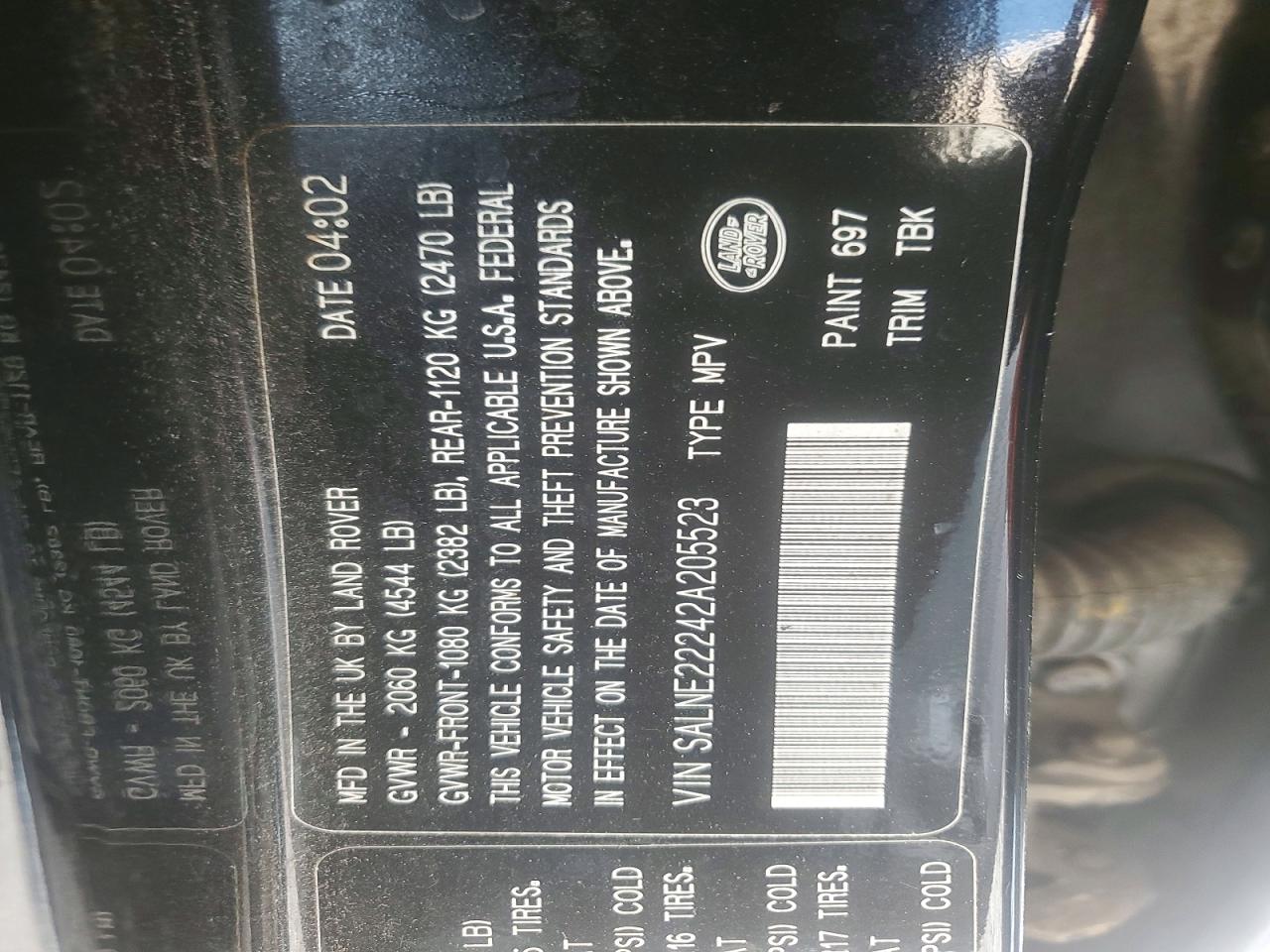 LAND ROVER FREELANDER 2002 — 14