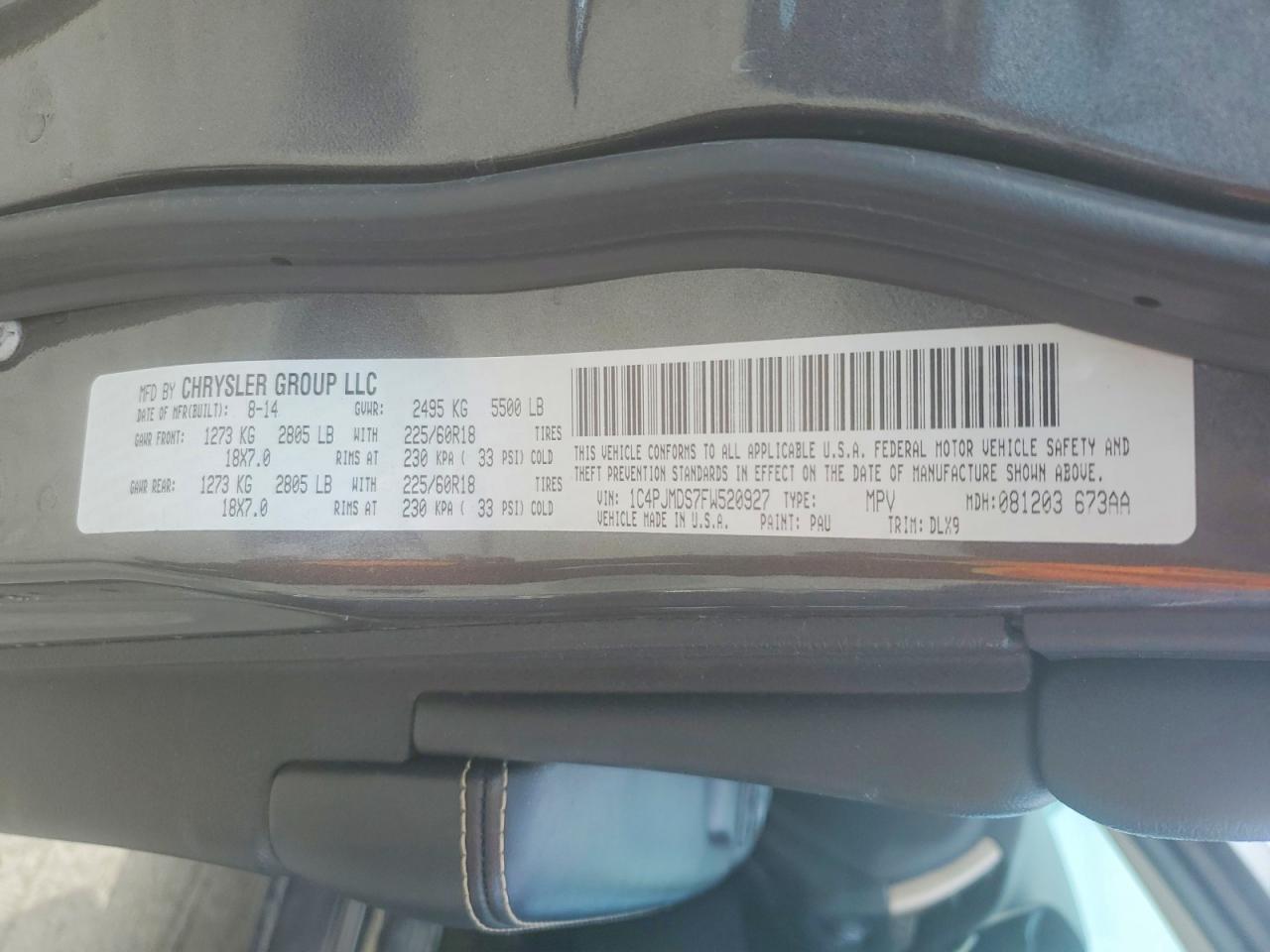 JEEP CHEROKEE 2015 — 14