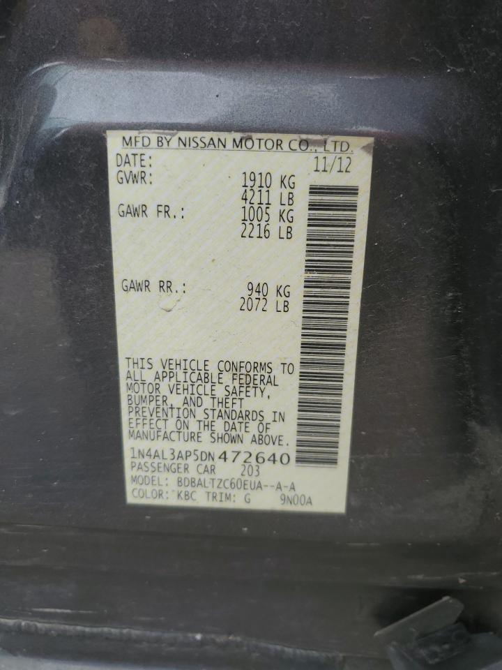 NISSAN ALTIMA 2013 — 13