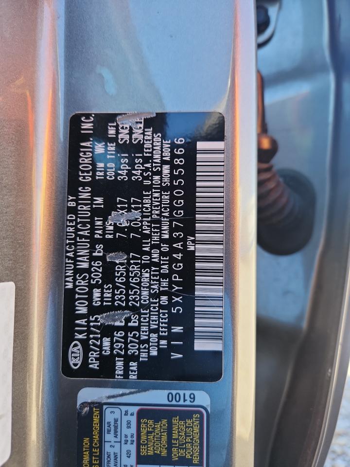 KIA SORENTO 2016 — 14