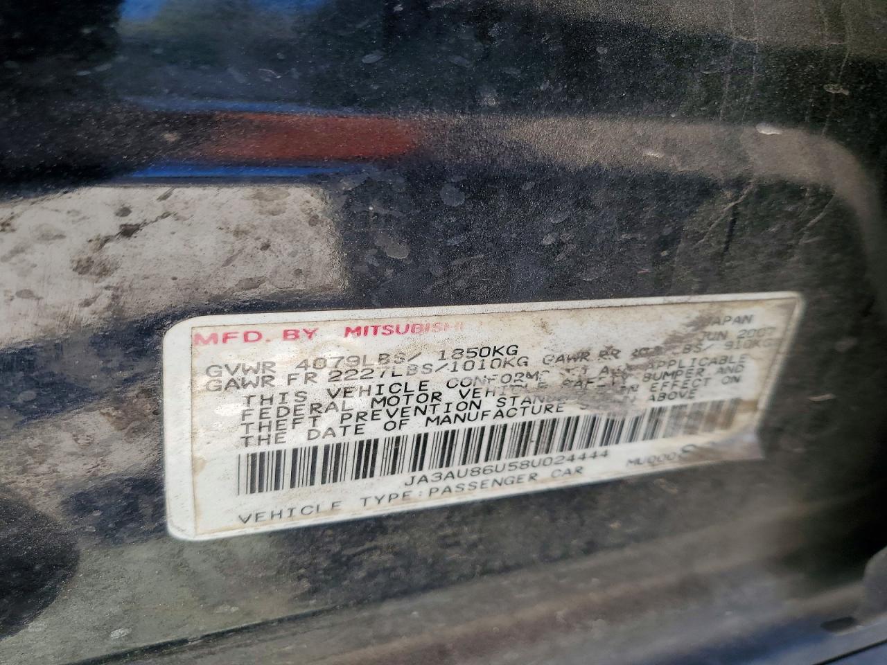 MITSUBISHI LANCER 2008 — 13