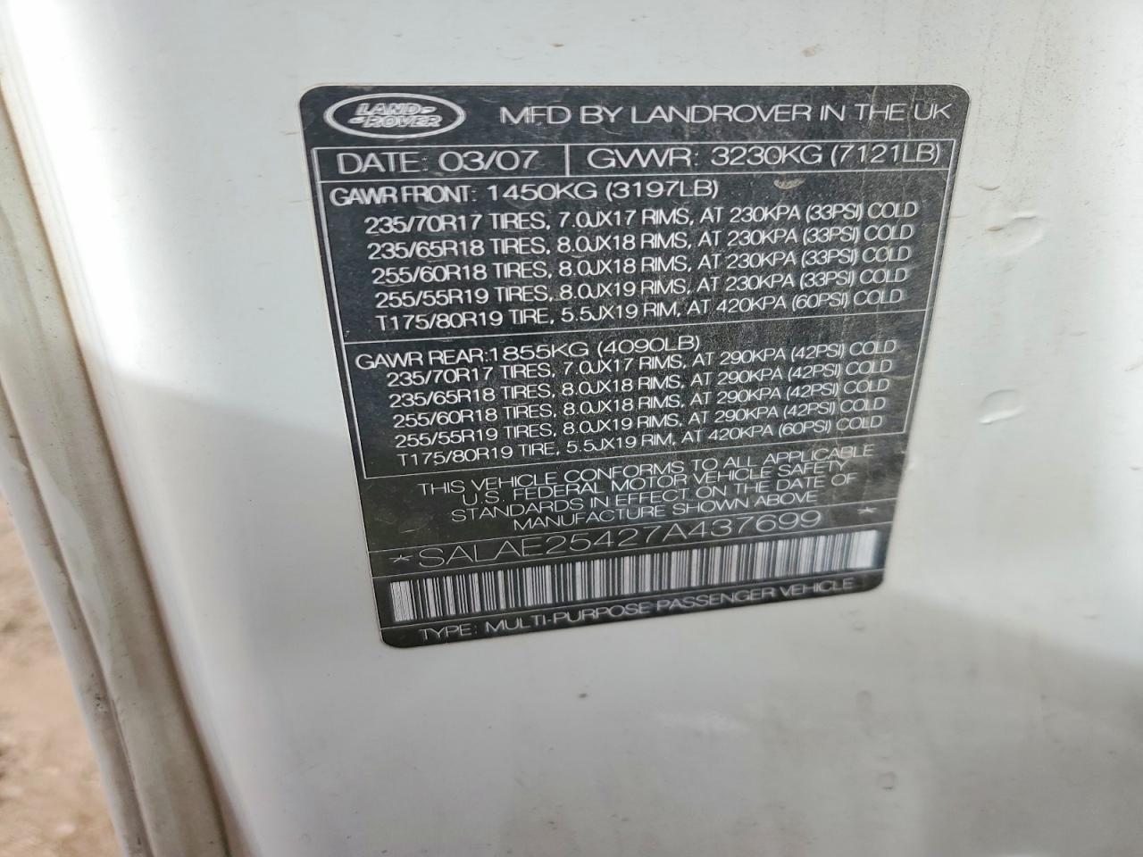 LAND ROVER LR3 2007 — 13
