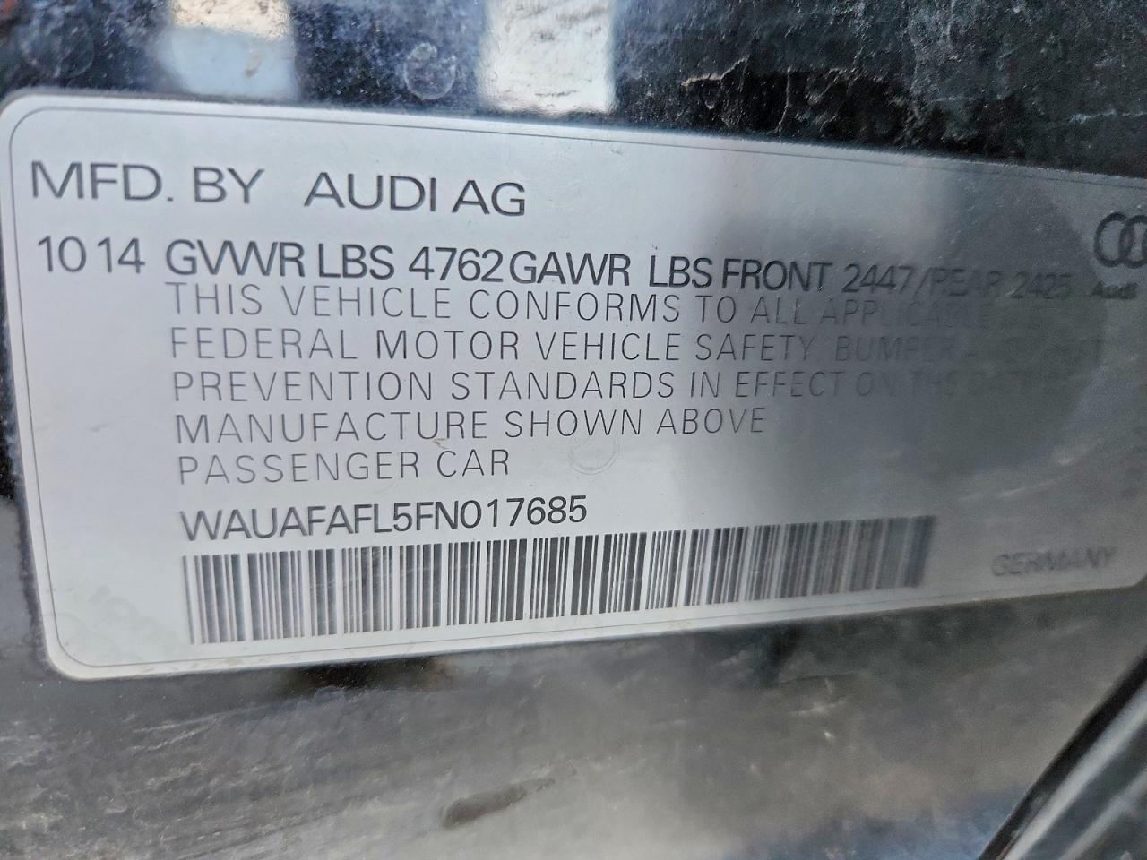 AUDI A4 2015 — 13