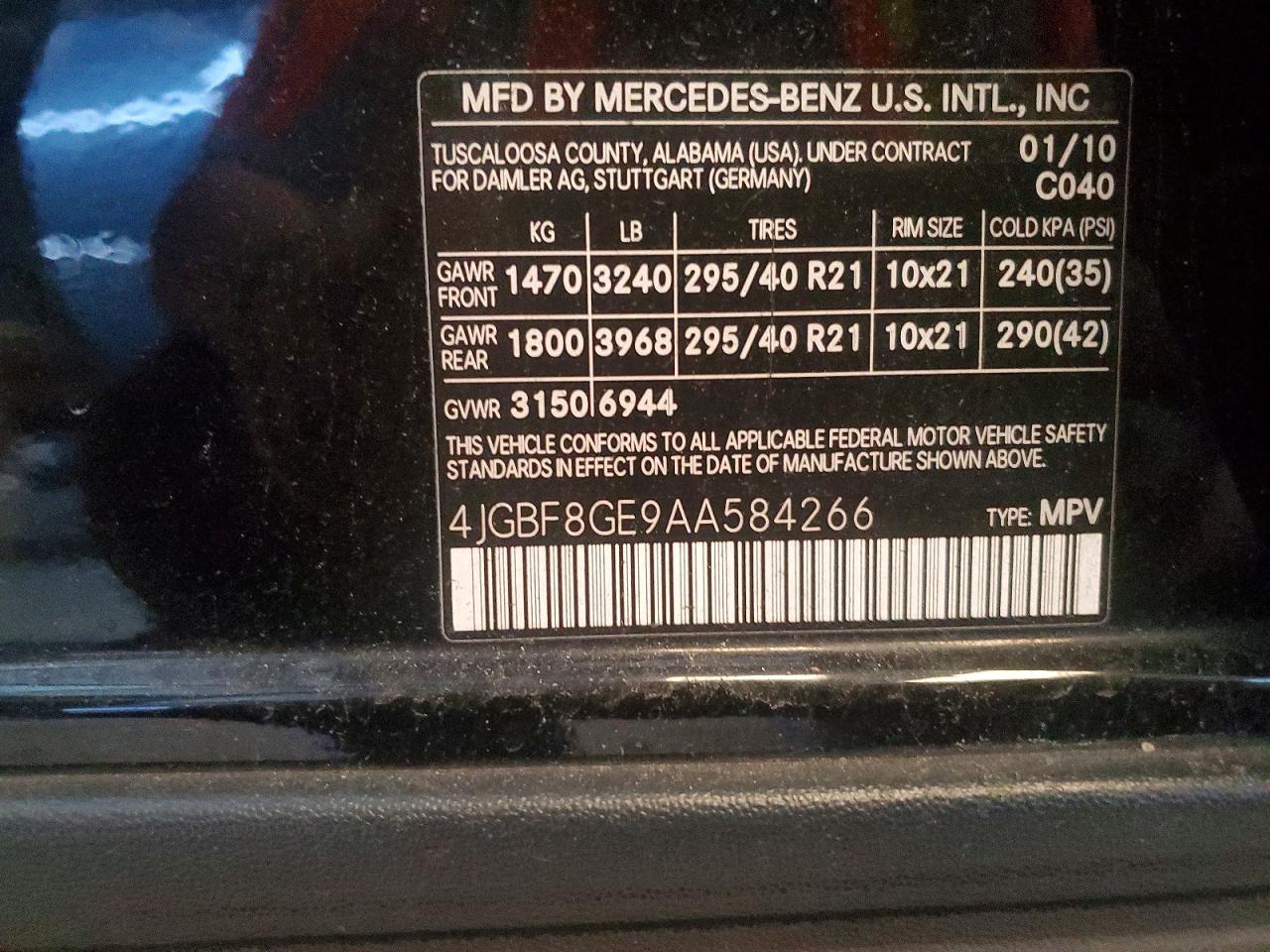 MERCEDES-BENZ GL 2010 — 14