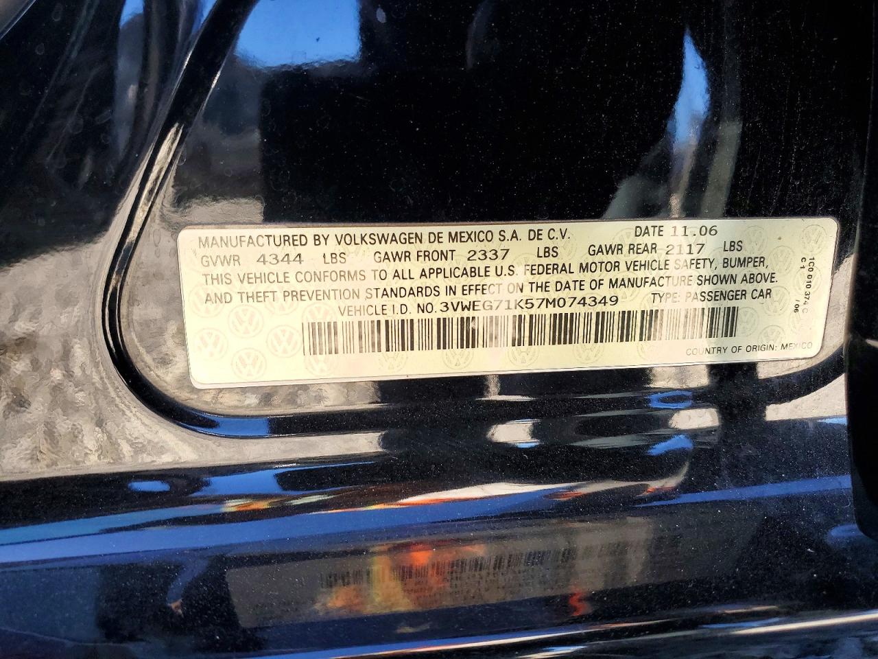 VOLKSWAGEN JETTA 2007 — 13