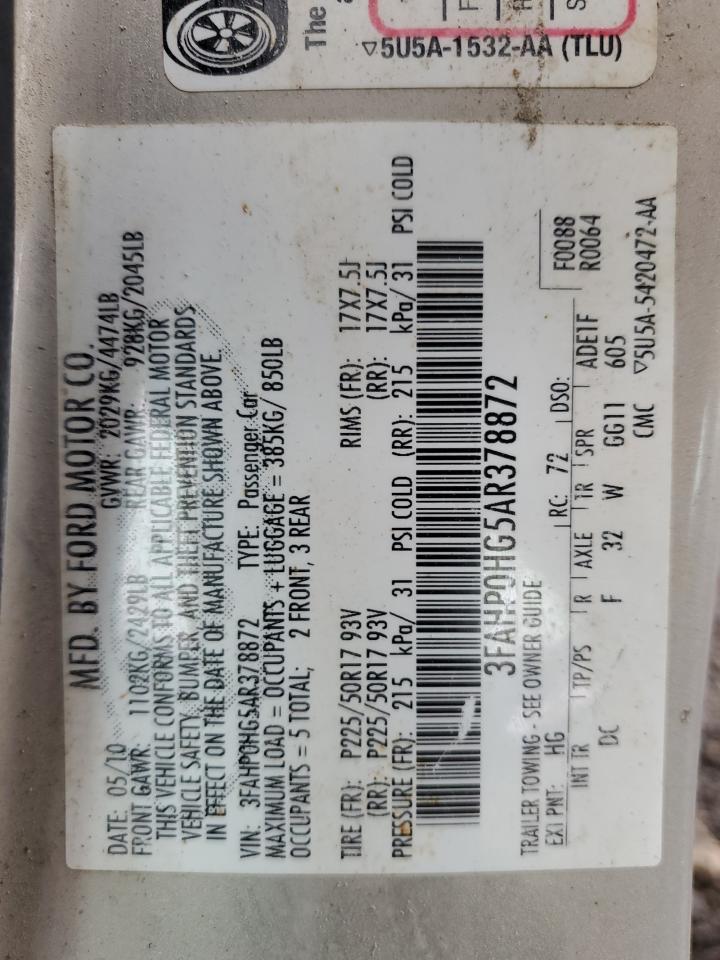 FORD FUSION 2010 — 13