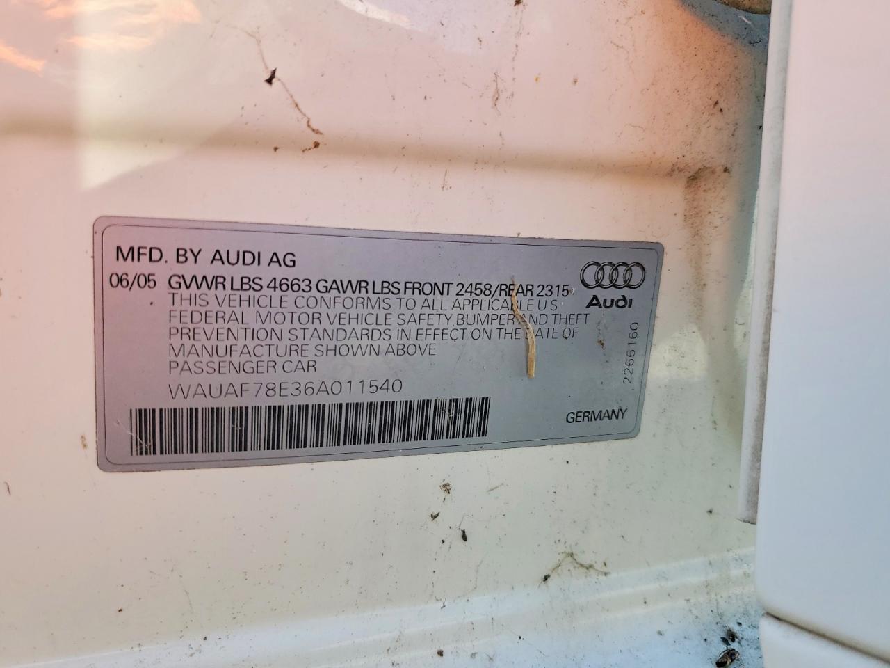 AUDI A4 2006 — 13