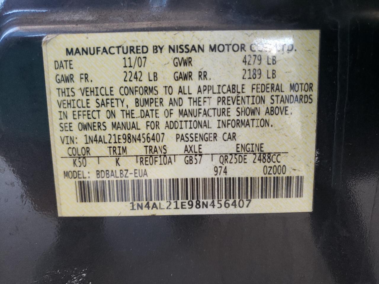 Nissan Altima 2008 — 10