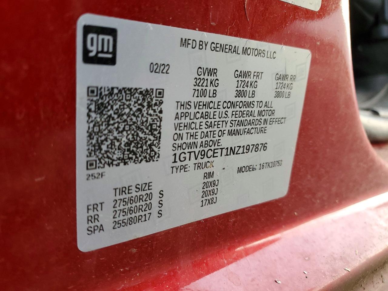 GMC SIERRA LIMITED 2022 — 13