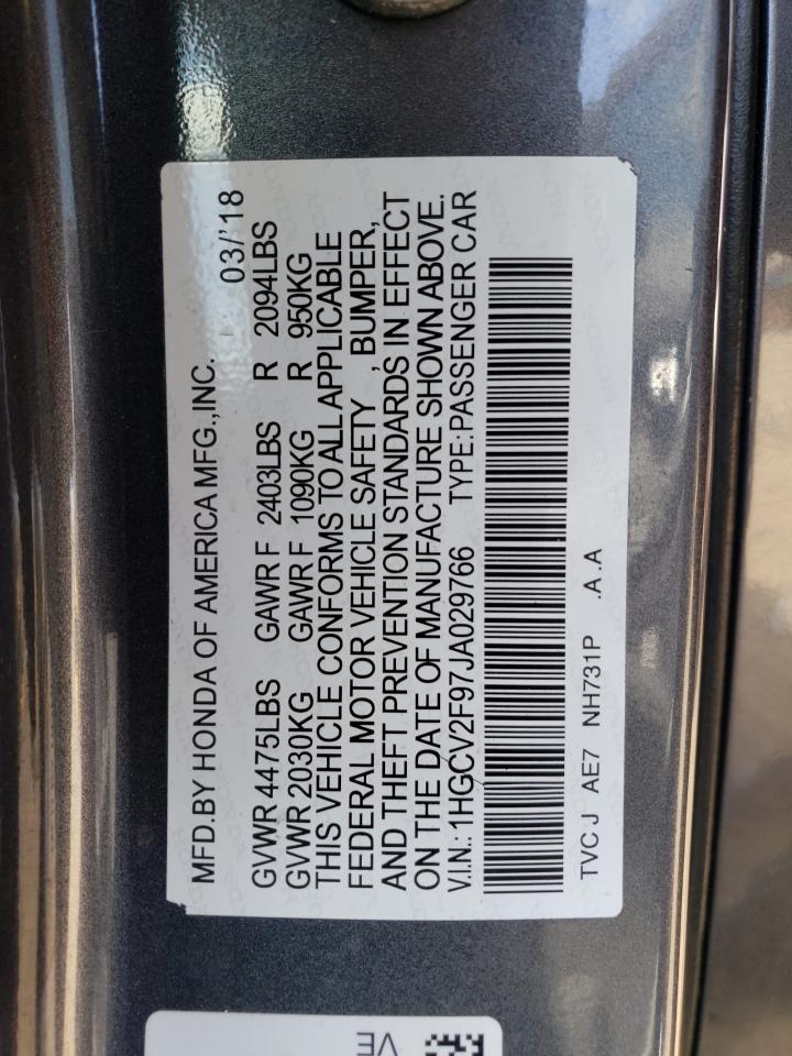 HONDA ACCORD 2018 — 13