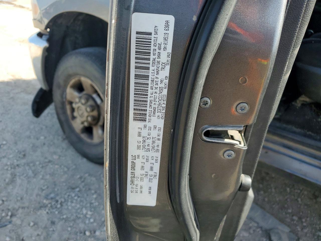 DODGE RAM 2500 2012 — 13