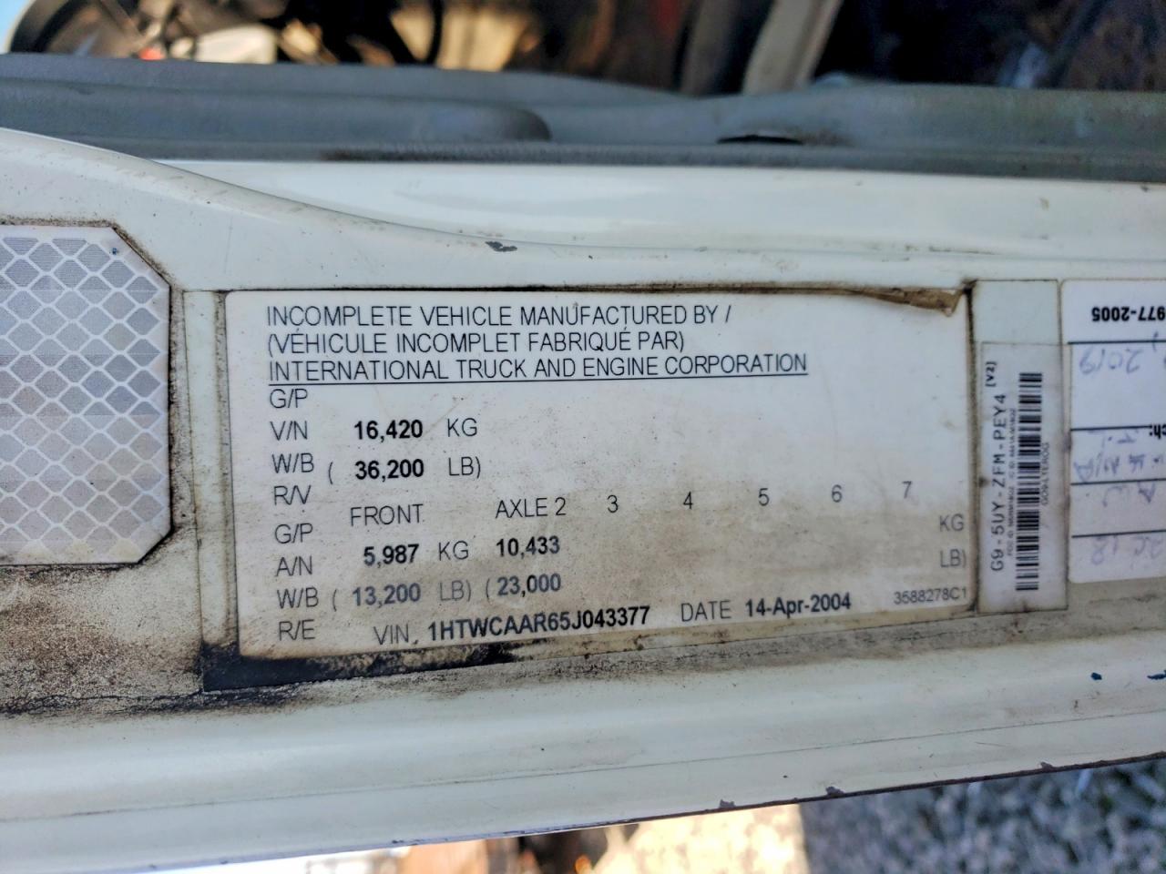 INTERNATIONAL 7000 2005 — 11
