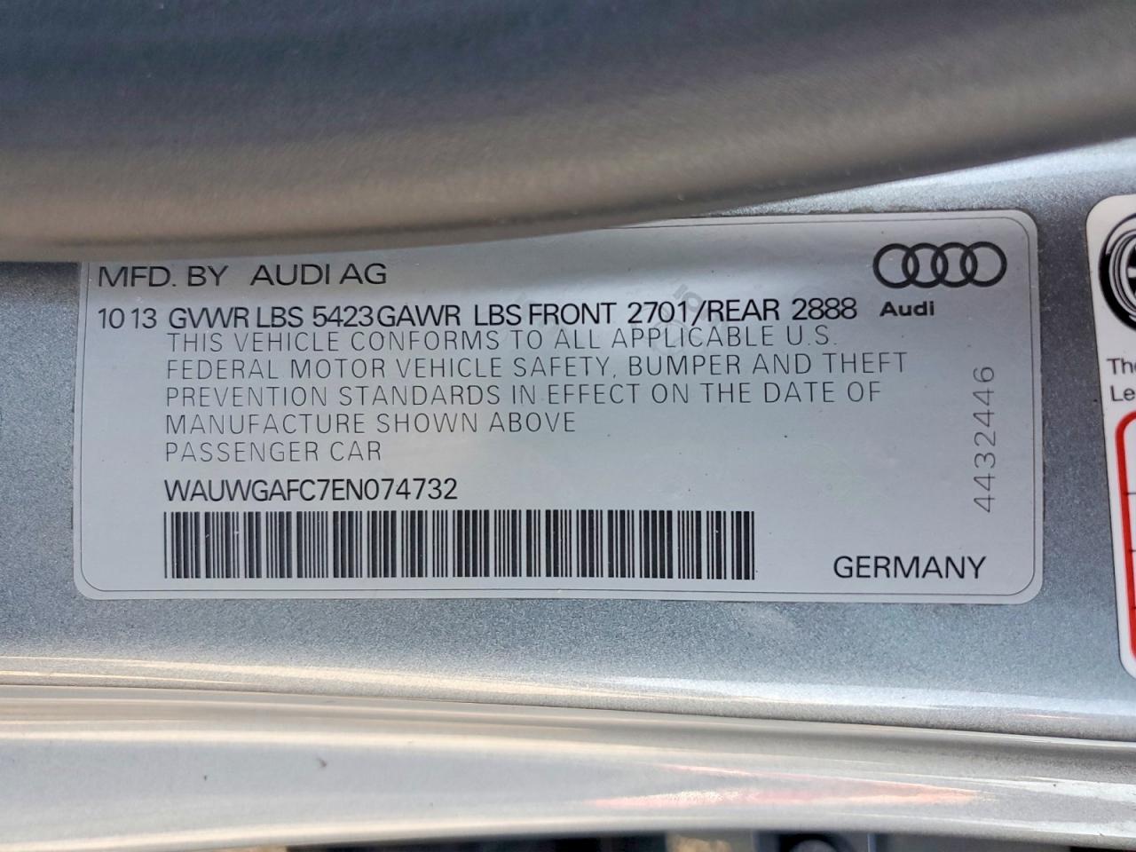 AUDI A7 2014 — 13