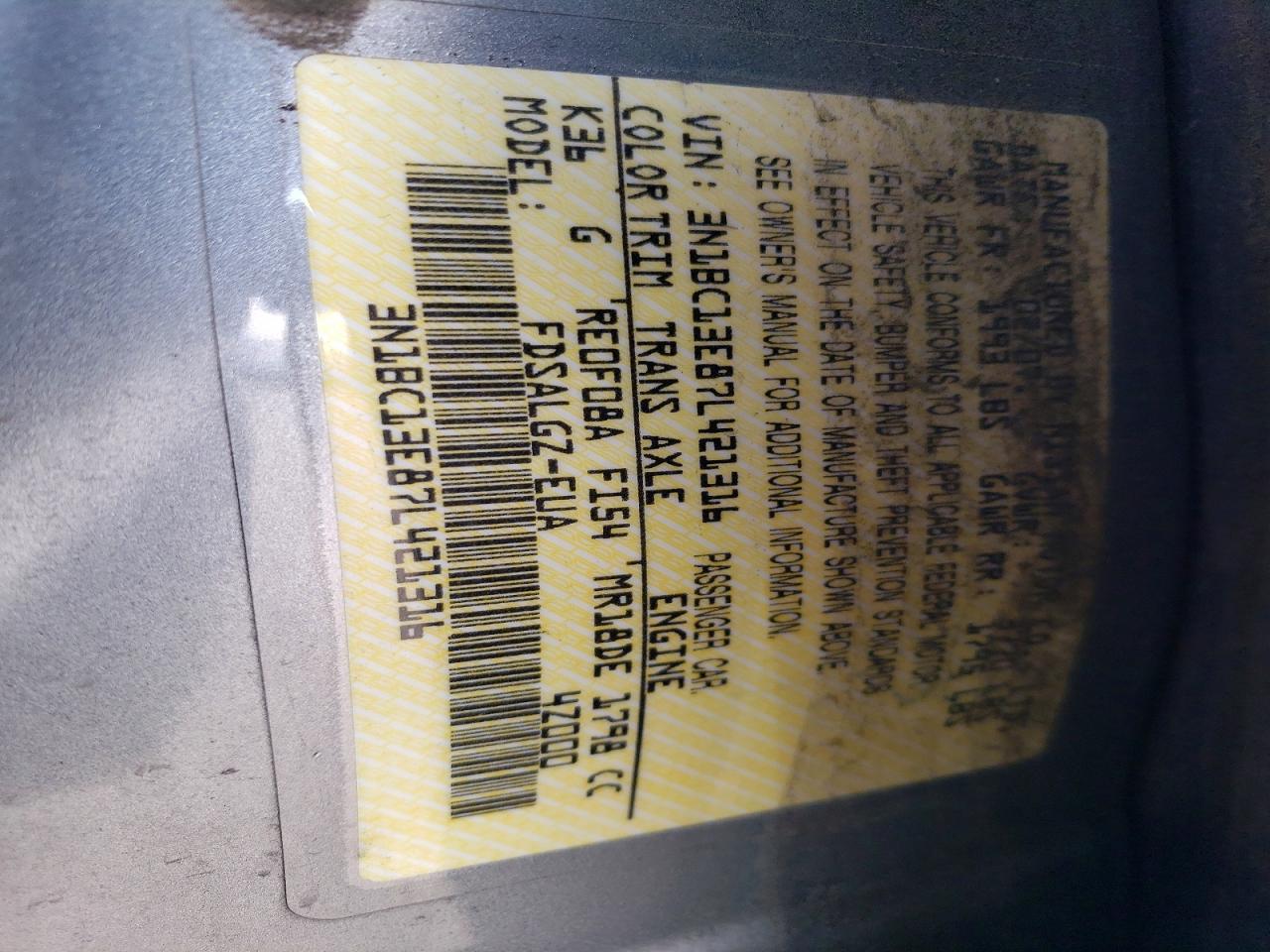 NISSAN VERSA 2007 — 13