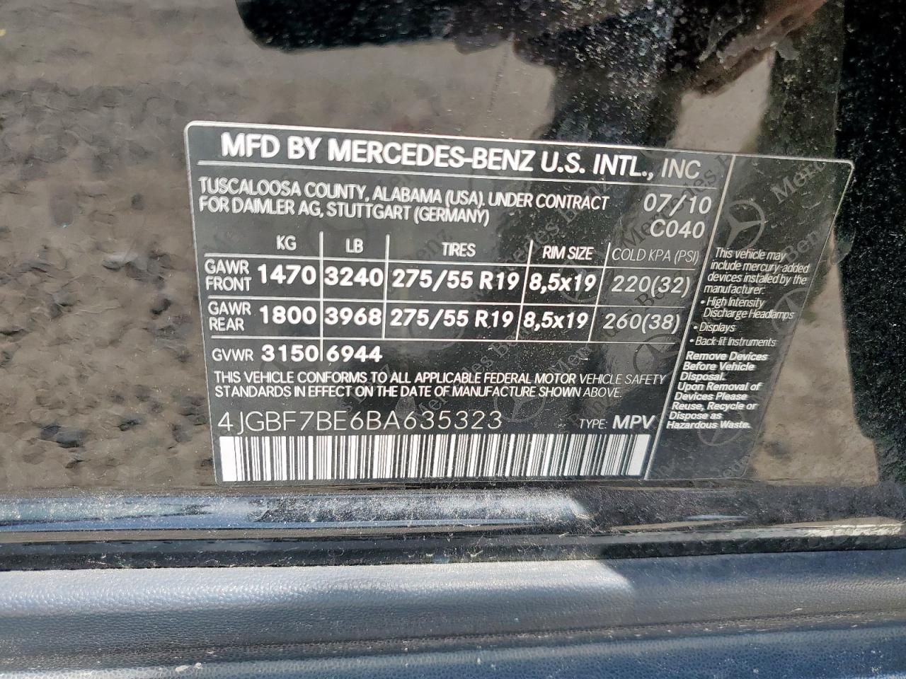 MERCEDES-BENZ GL 2011 — 14