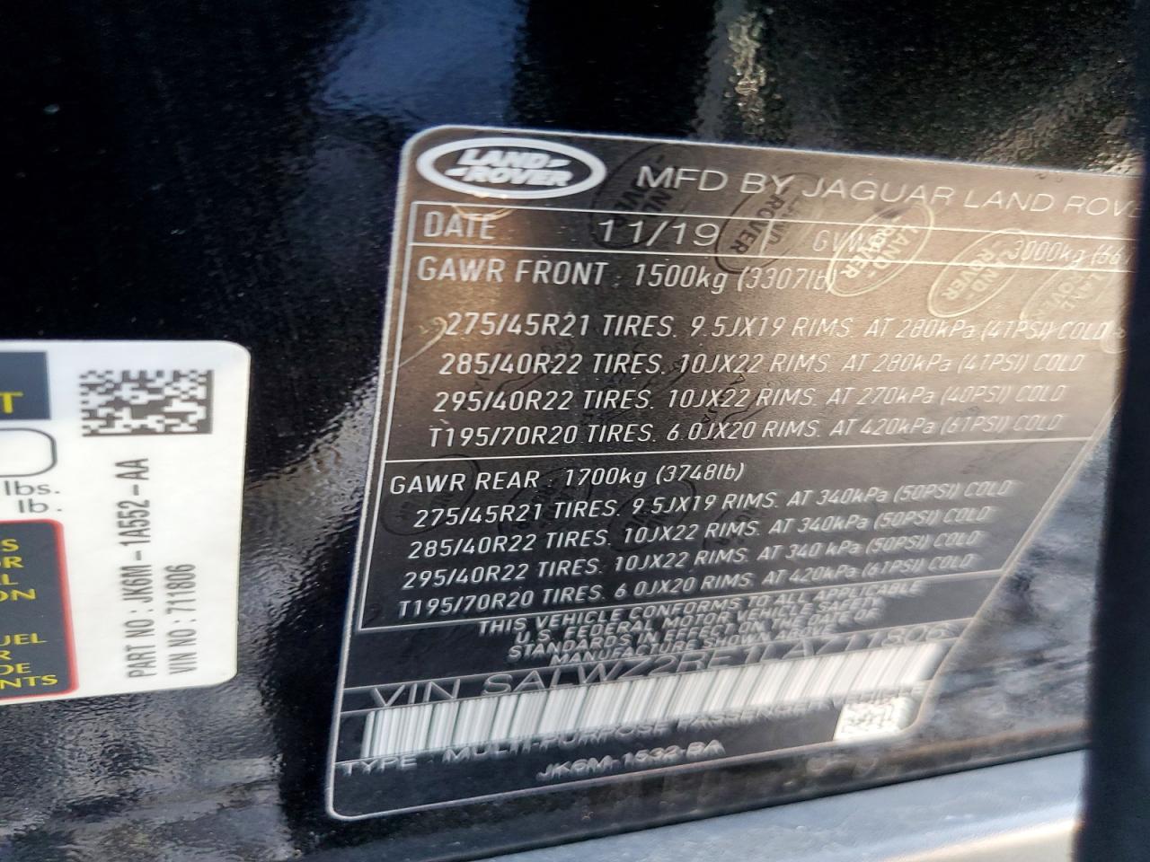 LAND ROVER RANGE ROVER SPORT 2020 — 13