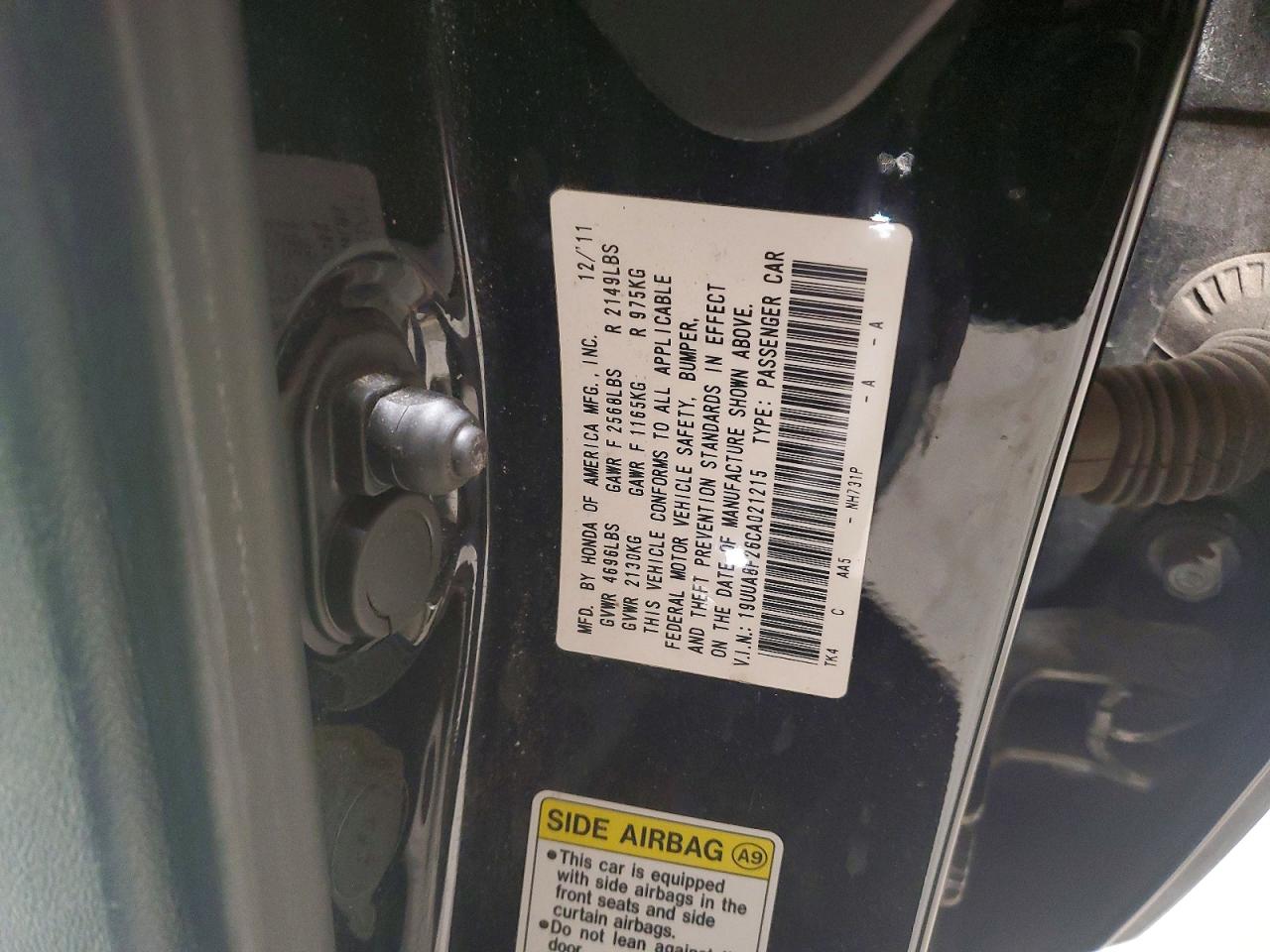 ACURA TL 2012 — 13