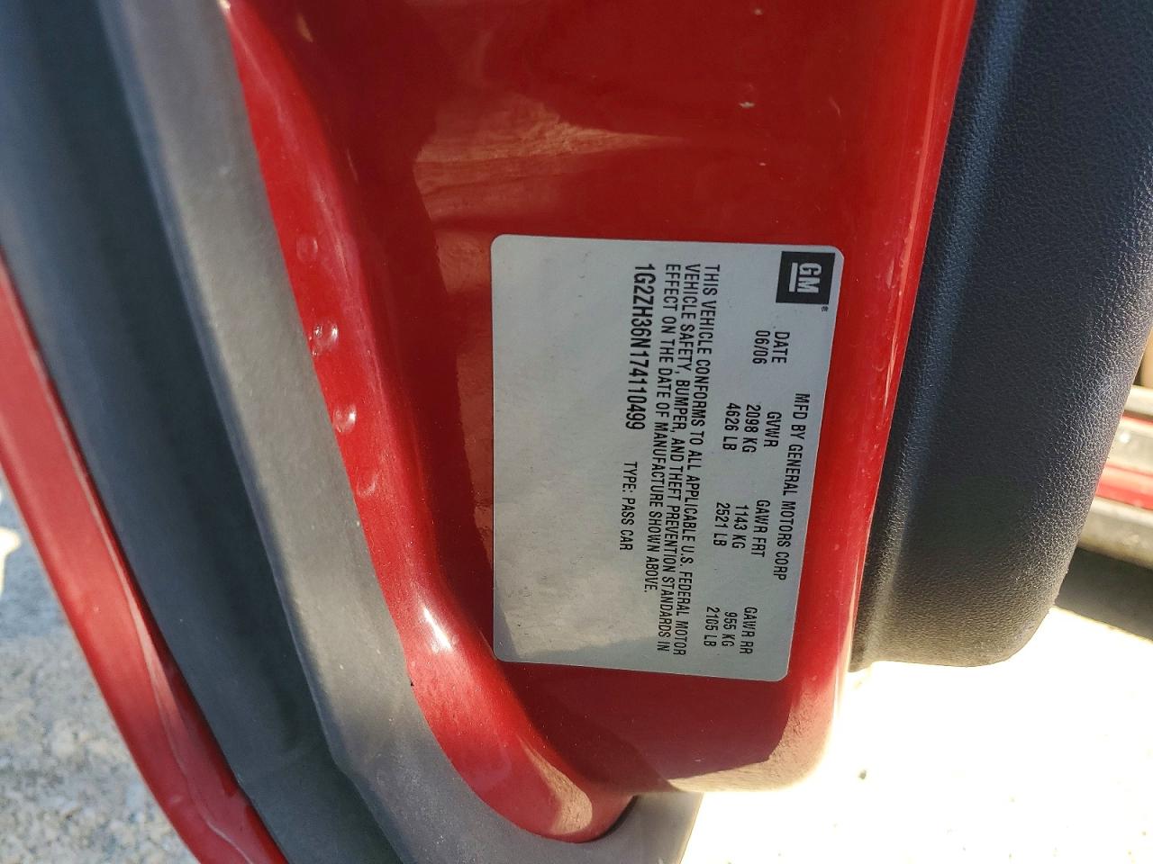 PONTIAC G6 2007 — 13