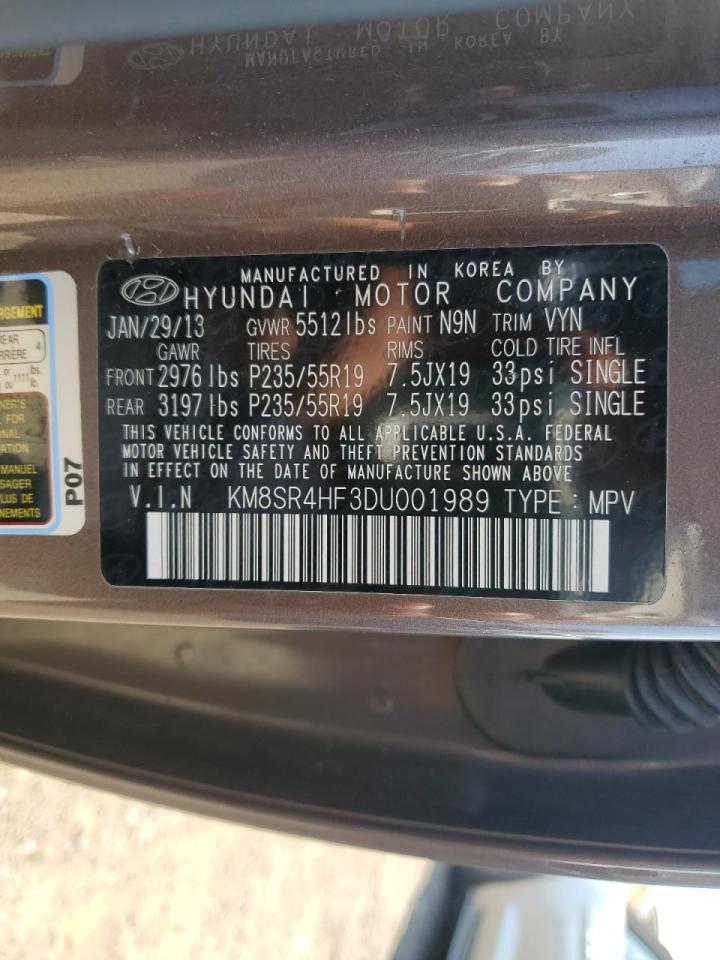 HYUNDAI SANTA FE 2013 — 14