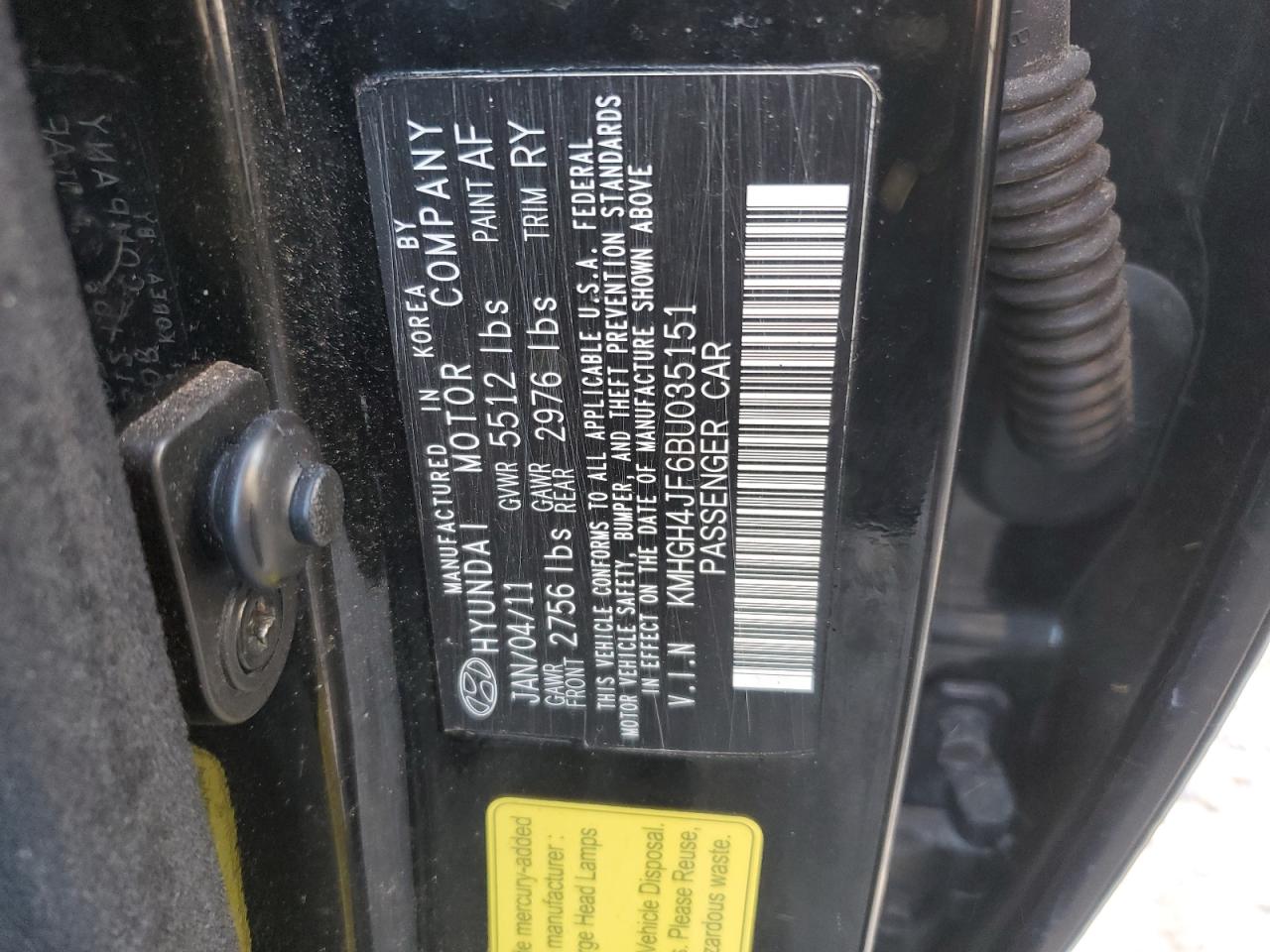 HYUNDAI EQUUS 2011 — 13