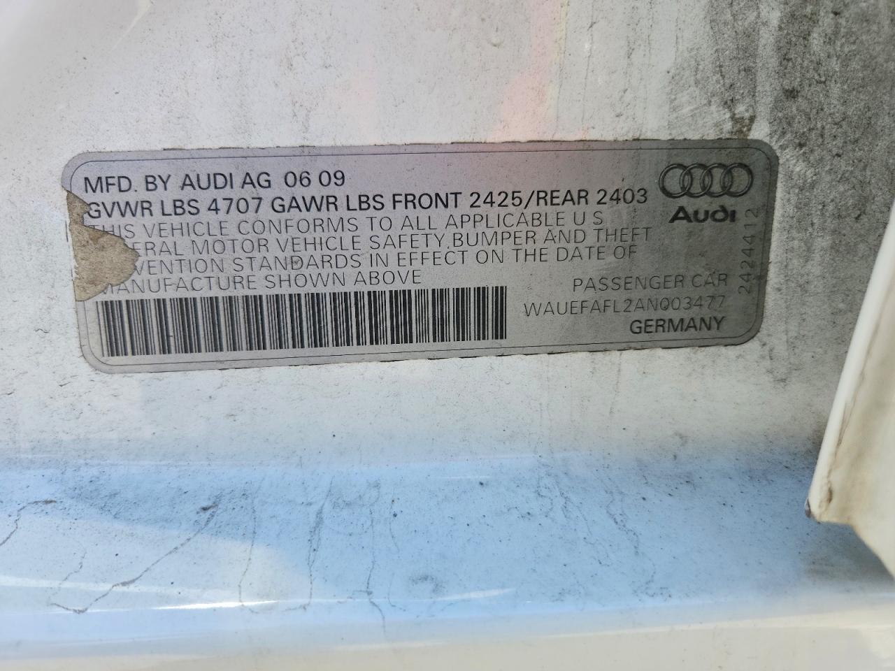 AUDI A4 2010 — 13