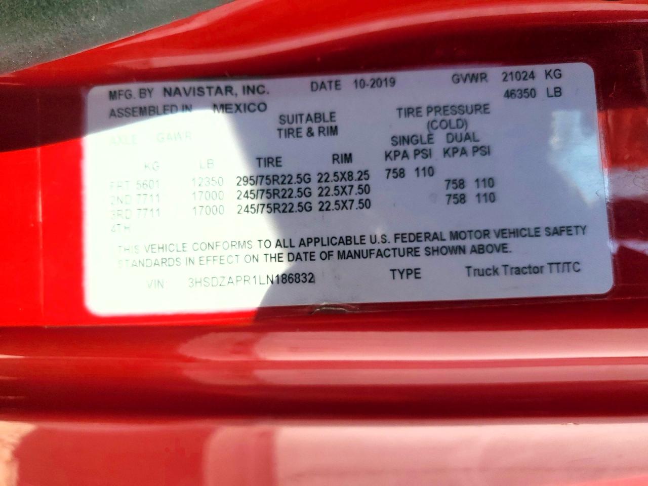INTERNATIONAL LT625 2020 — 11