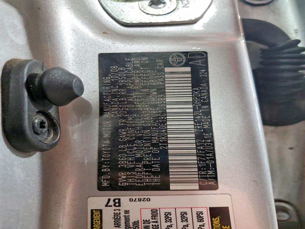 TOYOTA MATRIX 2009 — 15