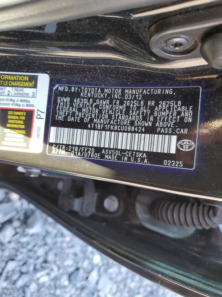 Toyota Camry 2012 — 12
