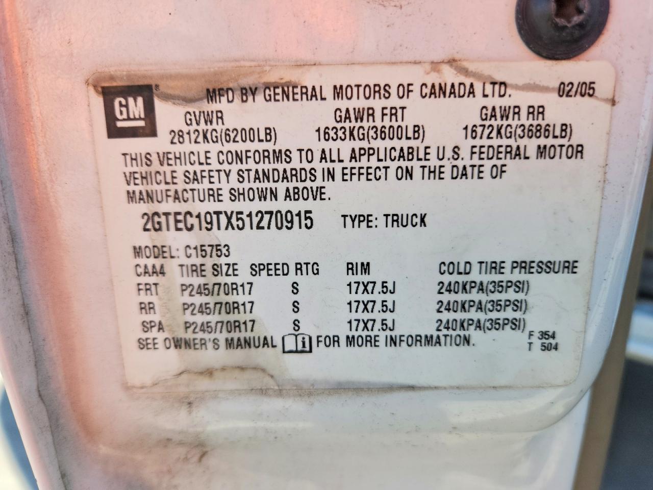 GMC SIERRA 1500 2001 — 13